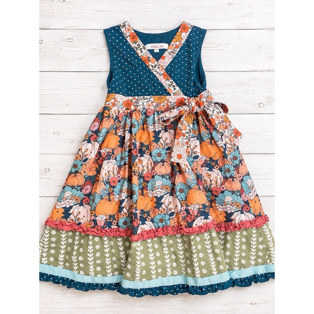 Matilda Jane Girls MJ Pumpkin Patch Girl Dress, Size 8